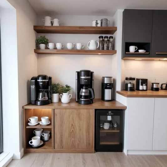 Safir Meşe Kahve Köşesi Dolabı