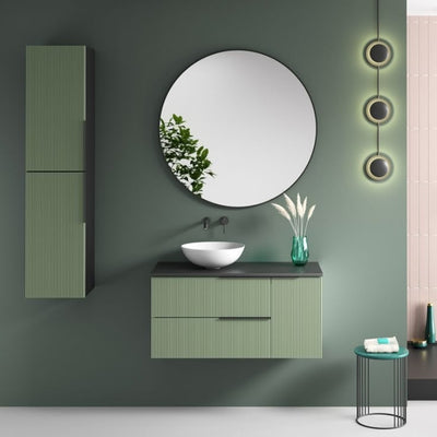 Nilüfer Su Yeşili Banyo Dolabı