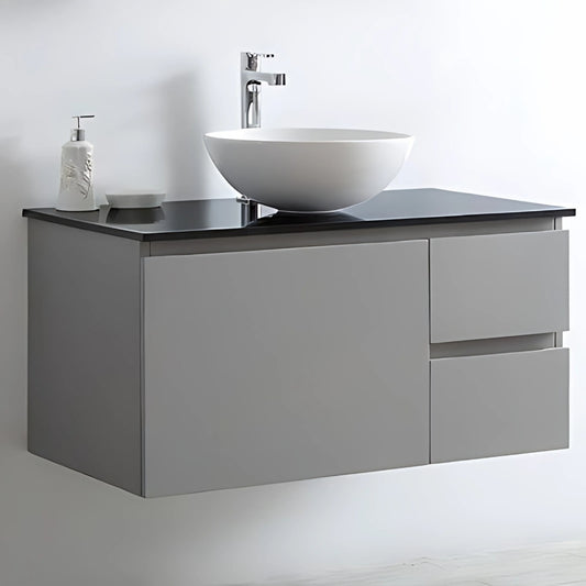 Touch Antrasit Lake Banyo Dolabı