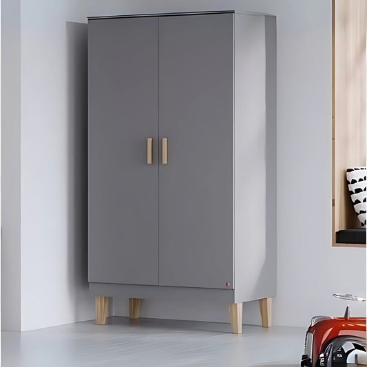 Taç Gri Çocuk Odası Dolabı